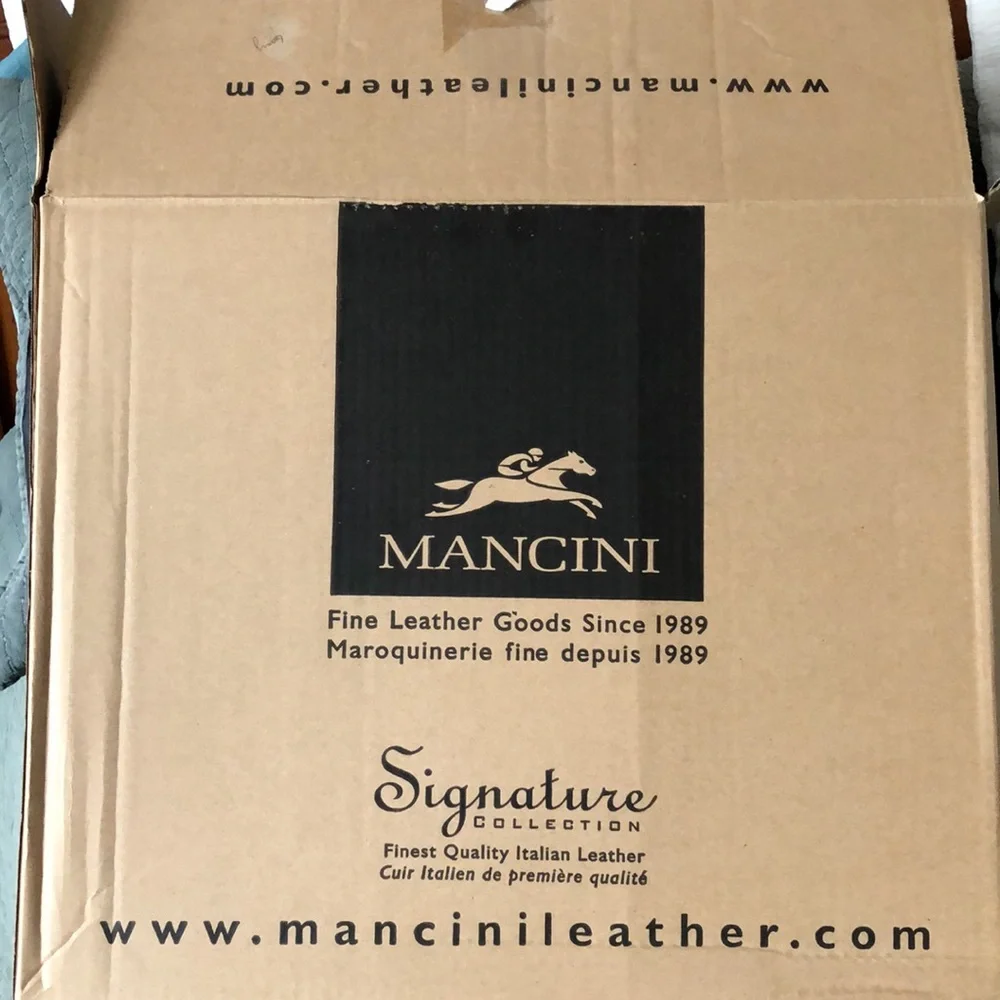 15.6 Laptop/tablet briefcase MANCINI LEATHER - New on case